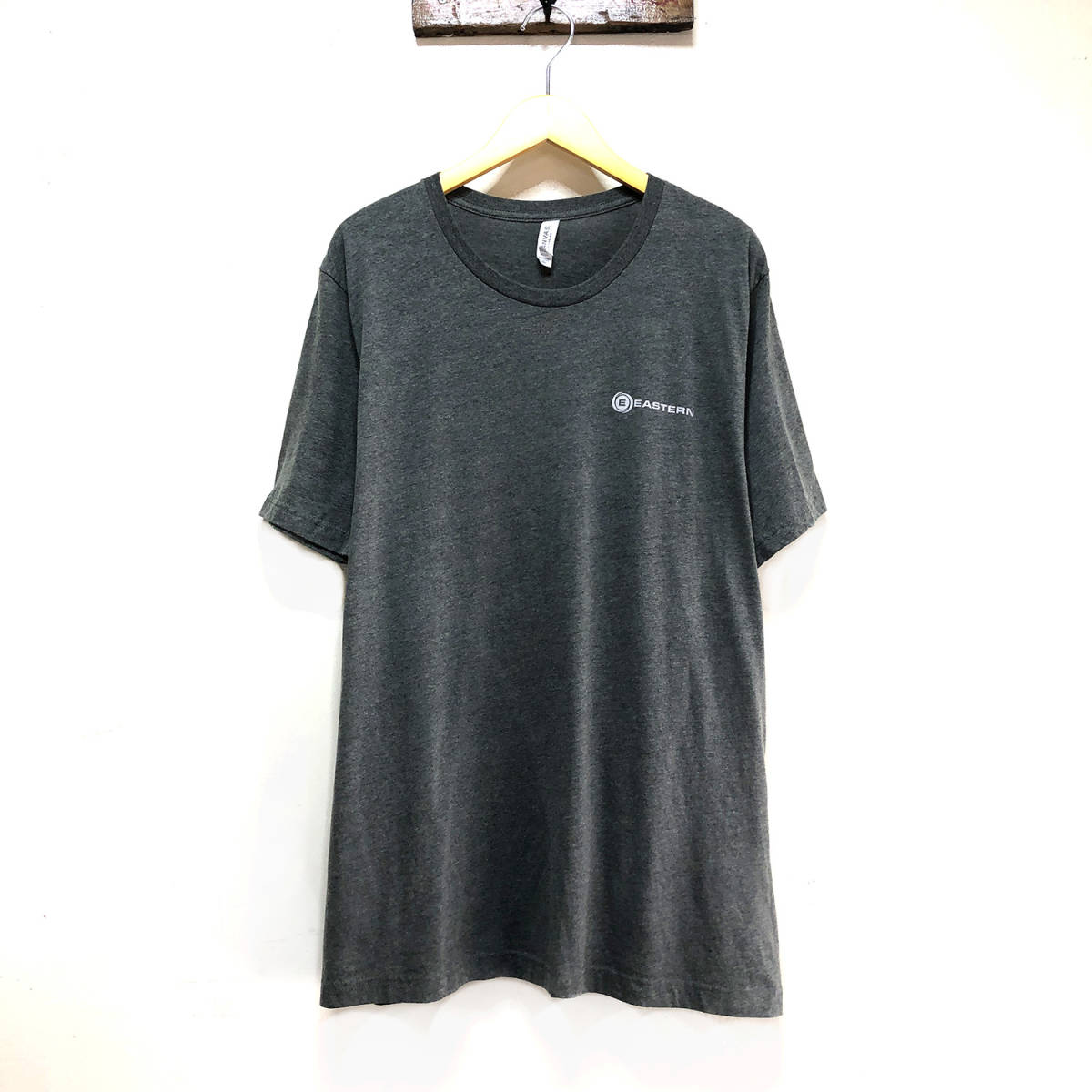 【980円スタート】USA 古着 半袖 Tシャツ EASTERN ロゴ プリント 両面 メンズ2XL オーバーサイズ 古着卸 BA0363_画像1