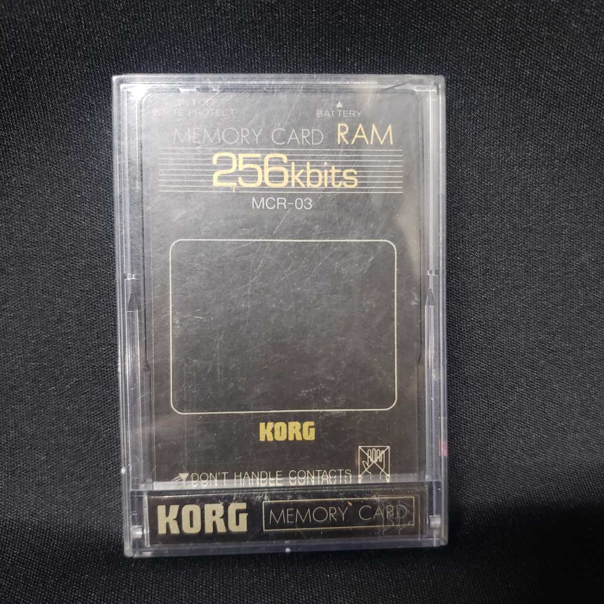 ☆KORG MCR-03 256 Kbits MEMORY CARD RAM コルグ メモリーカード 希少