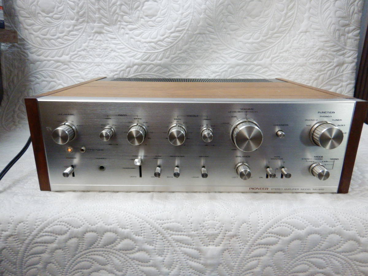 ビンテージ オーディオ アンプ パイオニア SA-810 動作OK ic.sch.id