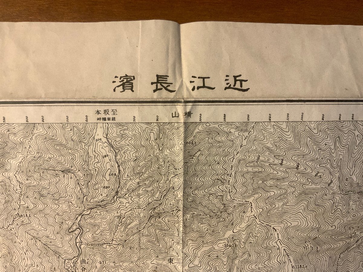 RR-329 ■送料無料■ 滋賀県 近江長浜 長浜市 琵琶湖 地図 古地図 古書 古文書 案内 印刷物 大正12年 縦46cm 横58cm レトロ/くKAらの画像2