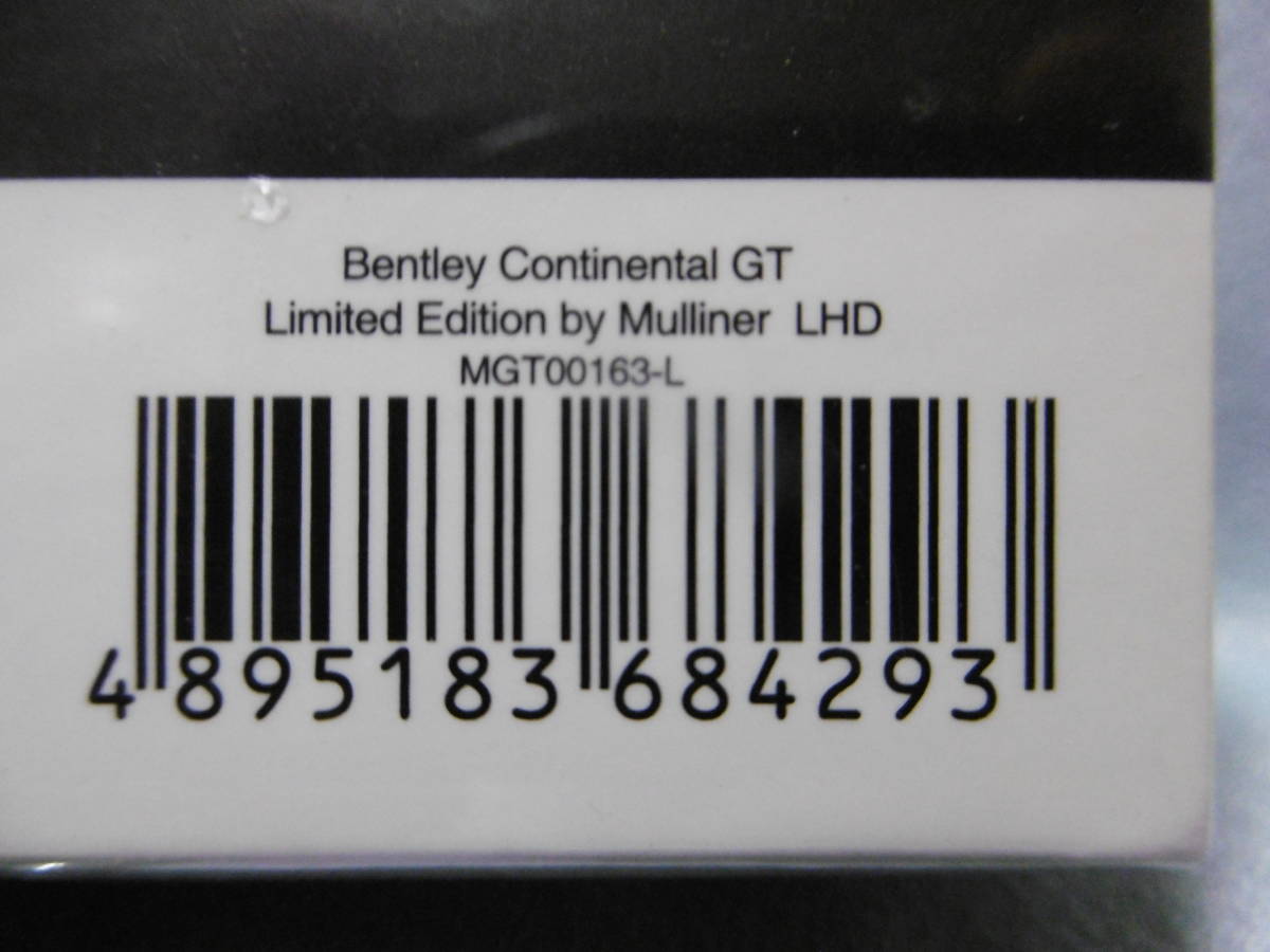 未開封新品 MINI GT 1/64 Bentley Continental GT Limited Edition by Mulliner 163 左右ハンドル 2台組_画像4