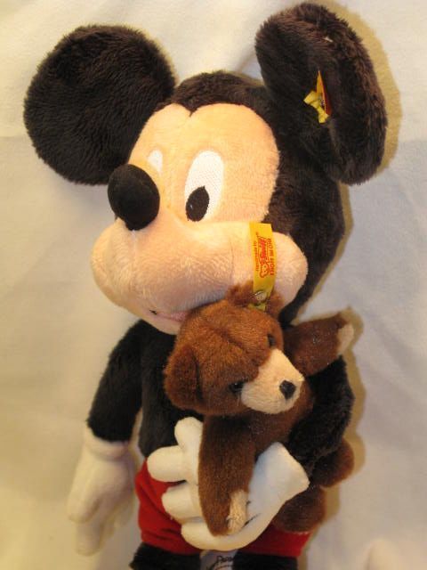 shu type /Steiff*WDW ограничение *[ Mickey Mouse with плюшевый мишка ]*30cm* мягкость материалы 