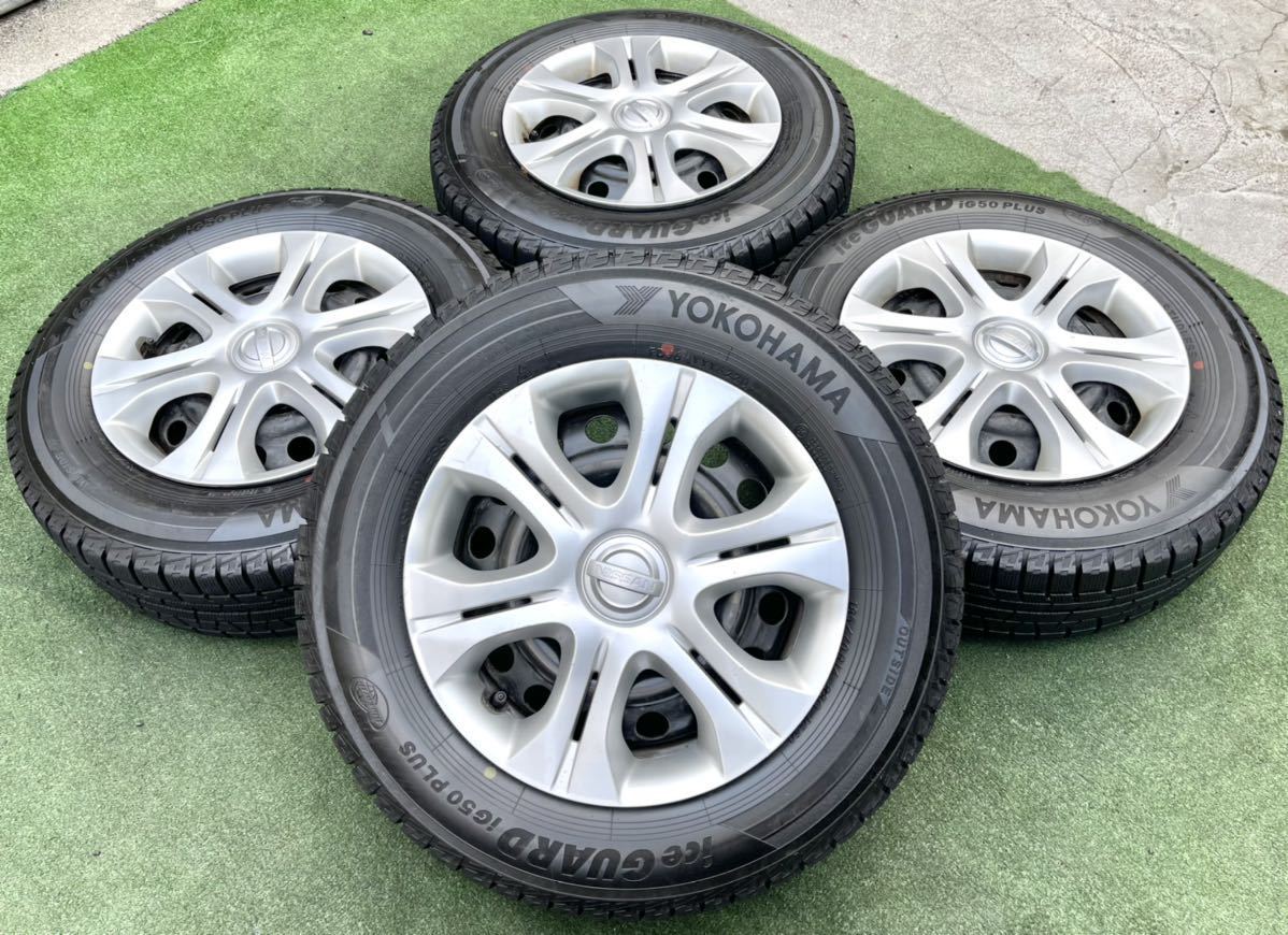 日産 純正 14インチ スチールホイール☆YOKOHAMA 2020年製 185/70R14 4