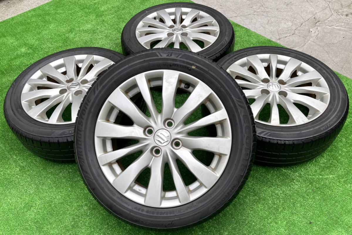 スズキ 純正 16インチ アルミホイール& BRIDGESTONE ラジアルタイヤ