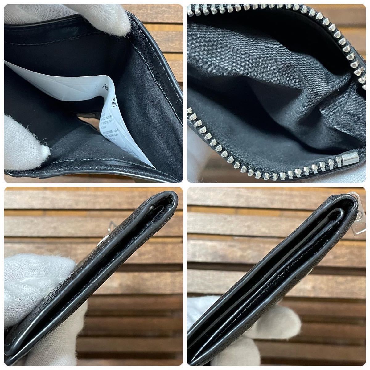 Maison Margiela メゾンマルジェラ 折り財布 小銭入れ ブラック 二