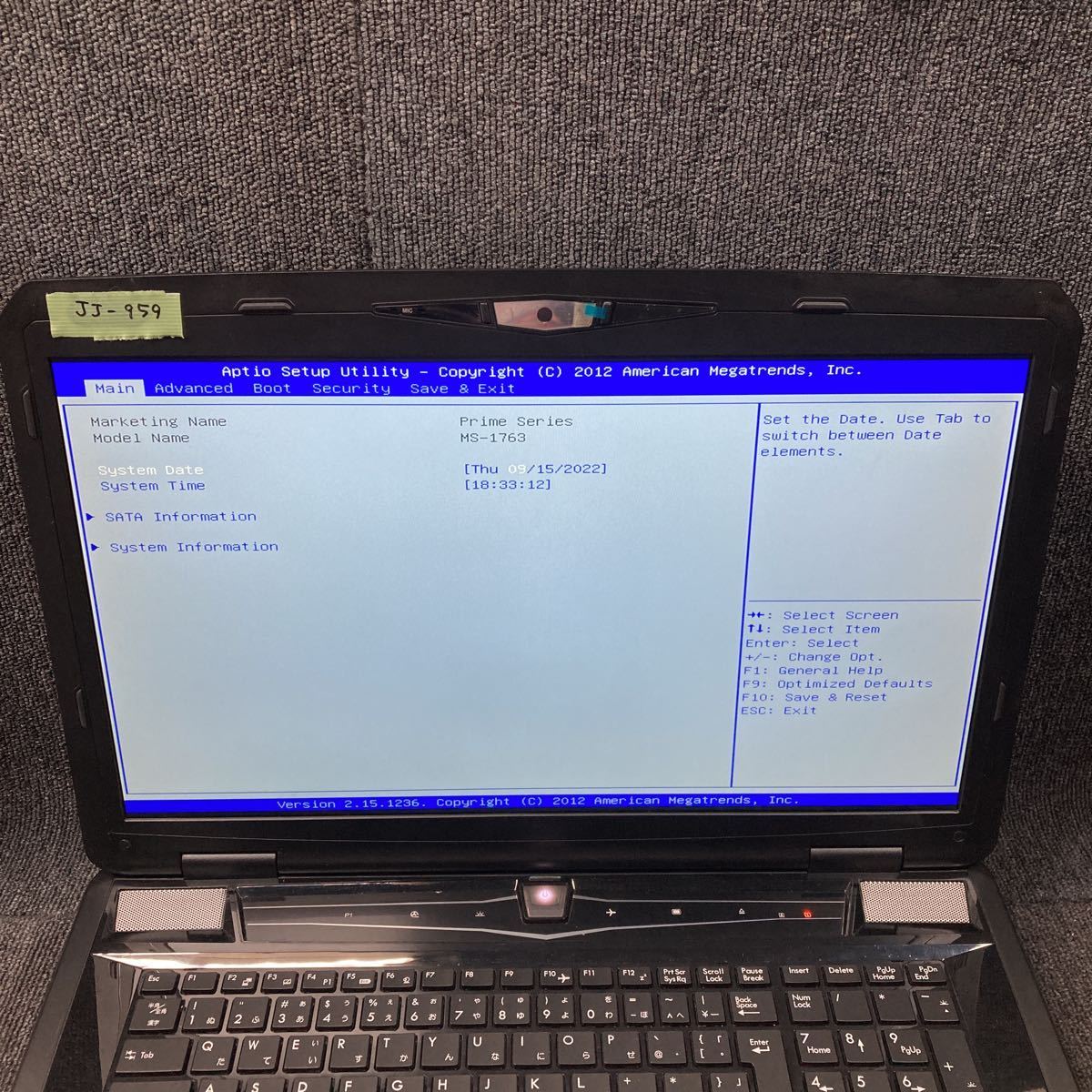ヤフオク! - JJ-959 激安 ゲーミングノートPC Prime MS...