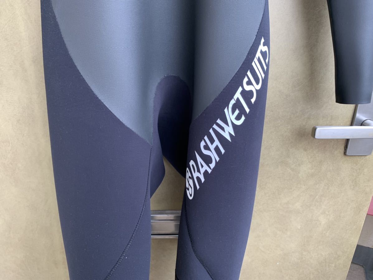 RASH WET SUITS DRAGON-S ラッシュウエットスーツドラゴン-S フルスーツ中古品オーダー品 ブラックジャージ・スキン裏地LX Lサイズ相当2㍉_画像5