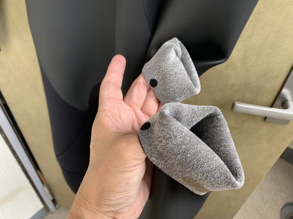 RASH WET SUITS DRAGON-S ラッシュウエットスーツドラゴン-S フルスーツ中古品オーダー品 ブラックジャージ・スキン裏地LX Lサイズ相当2㍉_画像10