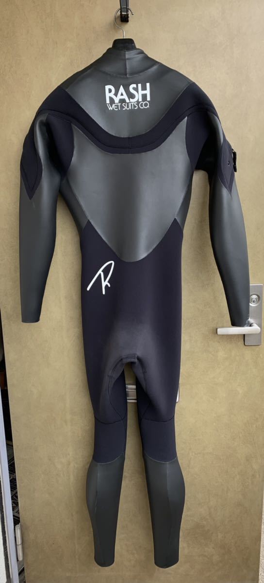 RASH WET SUITS DRAGON-S ラッシュウエットスーツドラゴン-S フルスーツ中古品オーダー品 ブラックジャージ・スキン裏地LX Lサイズ相当2㍉_画像2