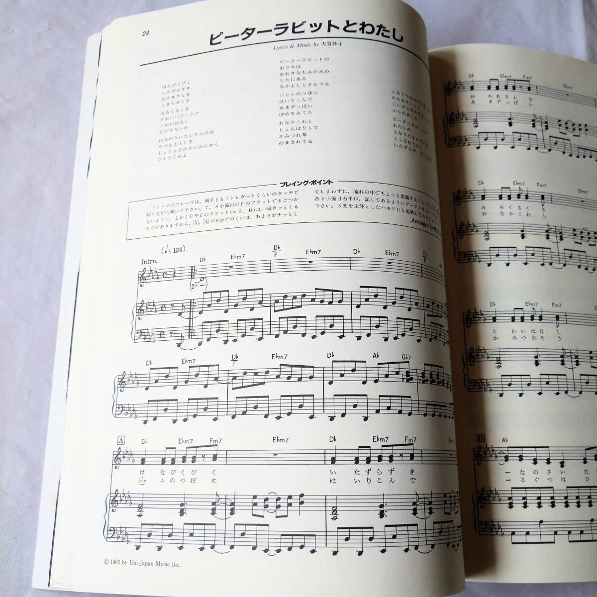 ☆希少 激レア ♪ピアノ弾き語り集 大貫妙子 ヒット曲アレンジ 全16