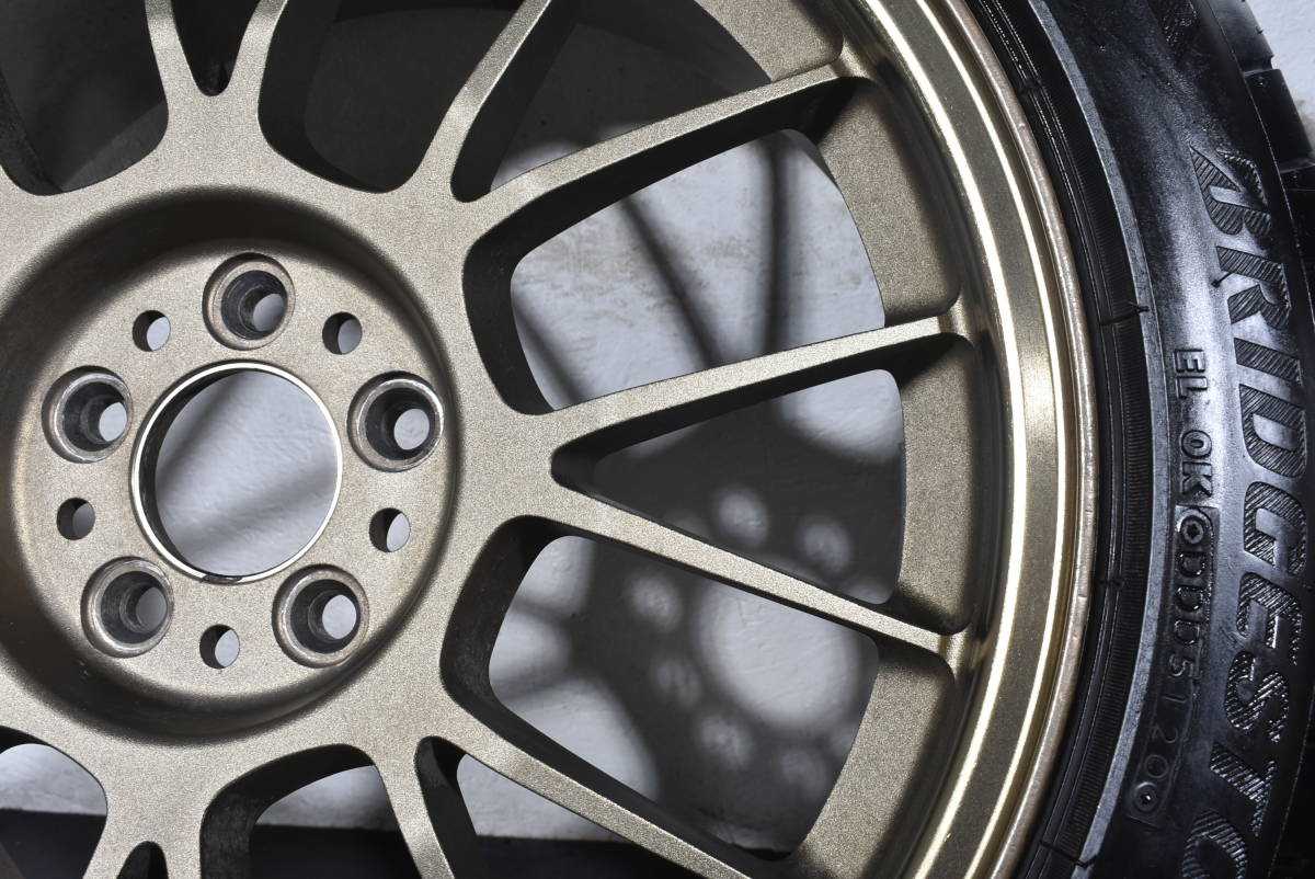 ☆RAYS ボルクレーシング SE37K 17インチ☆PCD100 7.5J +48☆ブリヂストン トランザ T002☆215/45R17☆86 BRZ レガシィ インプレッサ☆_画像6