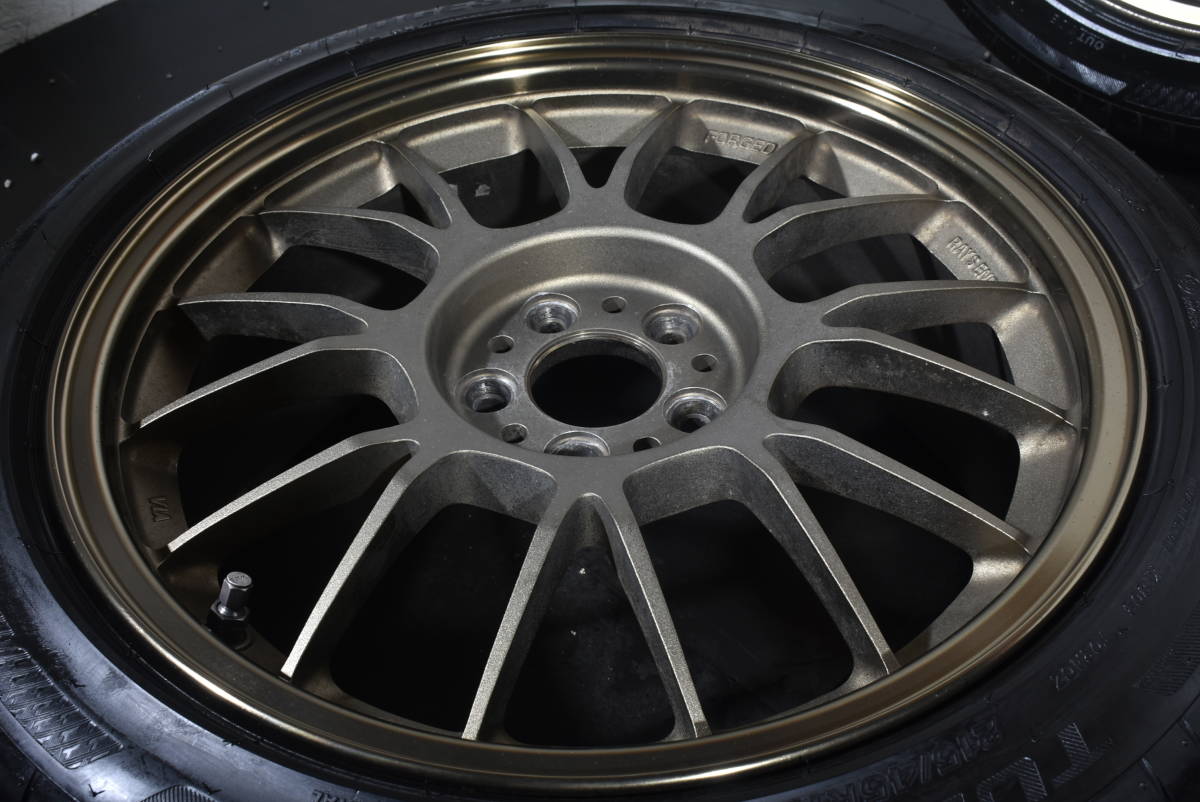 ☆RAYS ボルクレーシング SE37K 17インチ☆PCD100 7.5J +48☆ブリヂストン トランザ T002☆215/45R17☆86 BRZ レガシィ インプレッサ☆_画像3