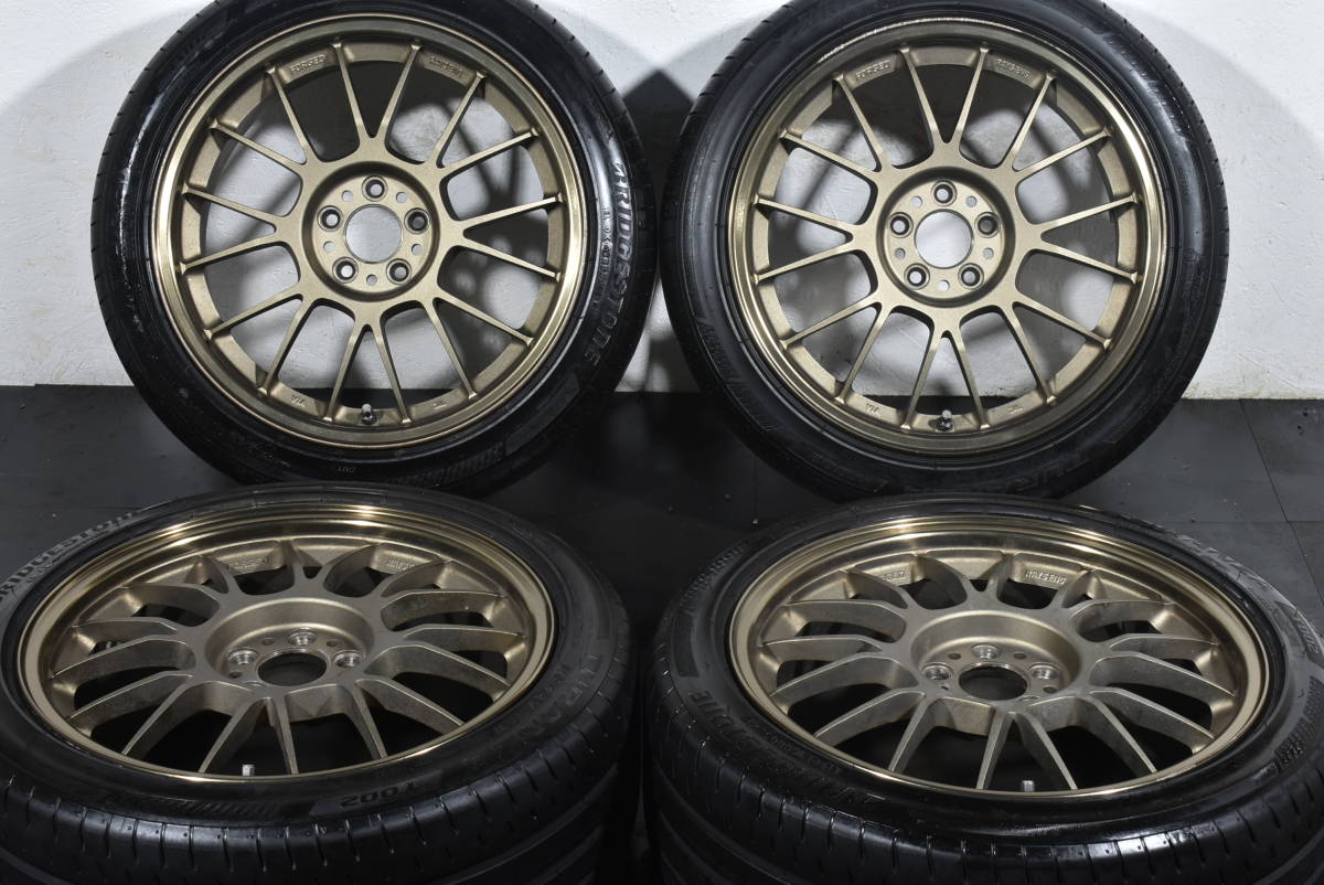 最前線の 7.5J 17インチ☆PCD100 SE37K ボルクレーシング ☆RAYS +48☆ブリヂストン インプレッサ☆ レガシィ BRZ T002☆215/45R17☆86 トランザ ラジアルタイヤ