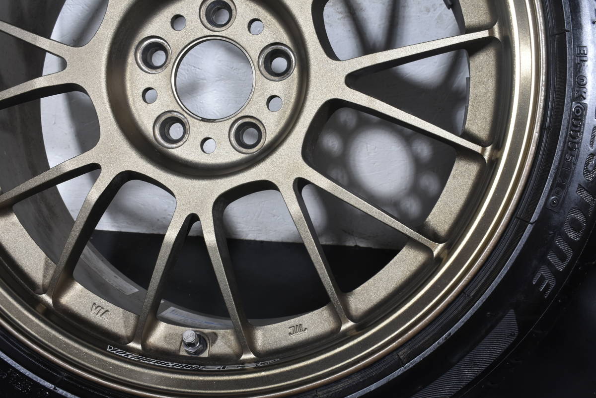 ☆RAYS ボルクレーシング SE37K 17インチ☆PCD100 7.5J +48☆ブリヂストン トランザ T002☆215/45R17☆86 BRZ レガシィ インプレッサ☆_画像5