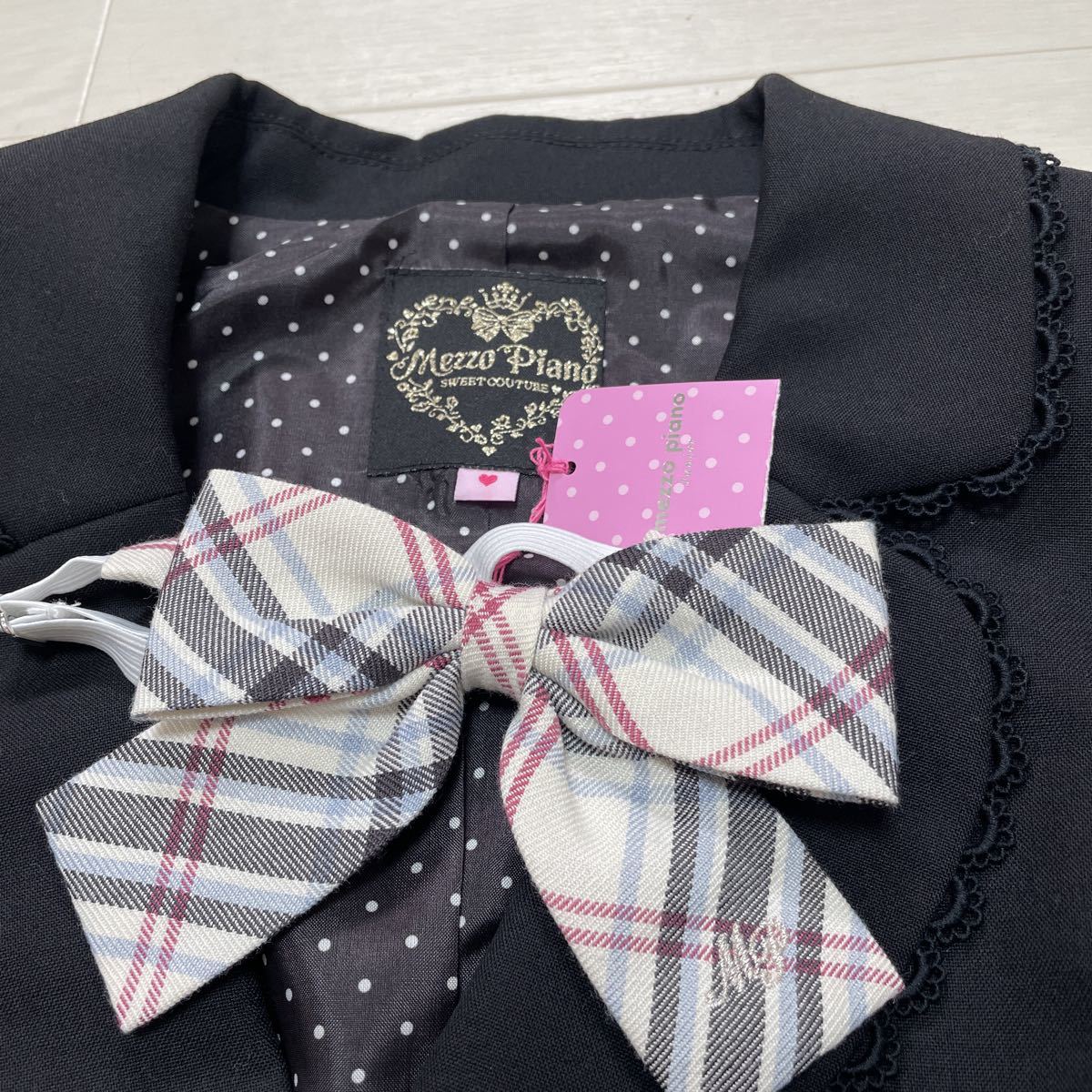 mezzo piano Mezzo Piano Junior girl formal suit set 3 point set . clothes graduation ceremony go in . type type . going to school size M 150 beautiful goods 