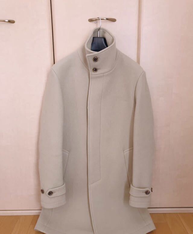 即完売！美品　送料込　junhashimoto ジュンハシモト STAND COLLAR COATコート ベージュ　サイズ2_画像4