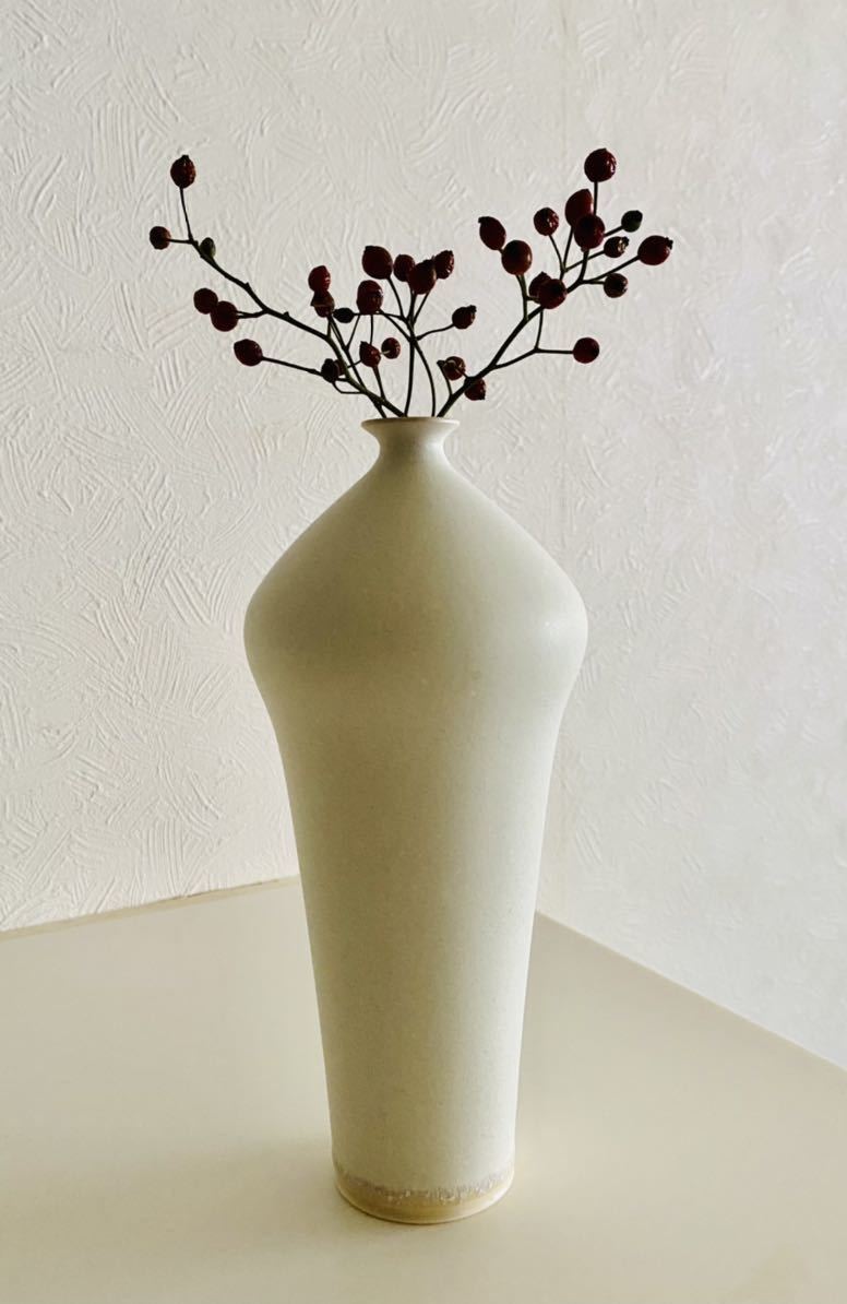 美品 送料込 花器 花瓶 フラワーベース 一輪挿し 陶器 花瓶、花台 花瓶