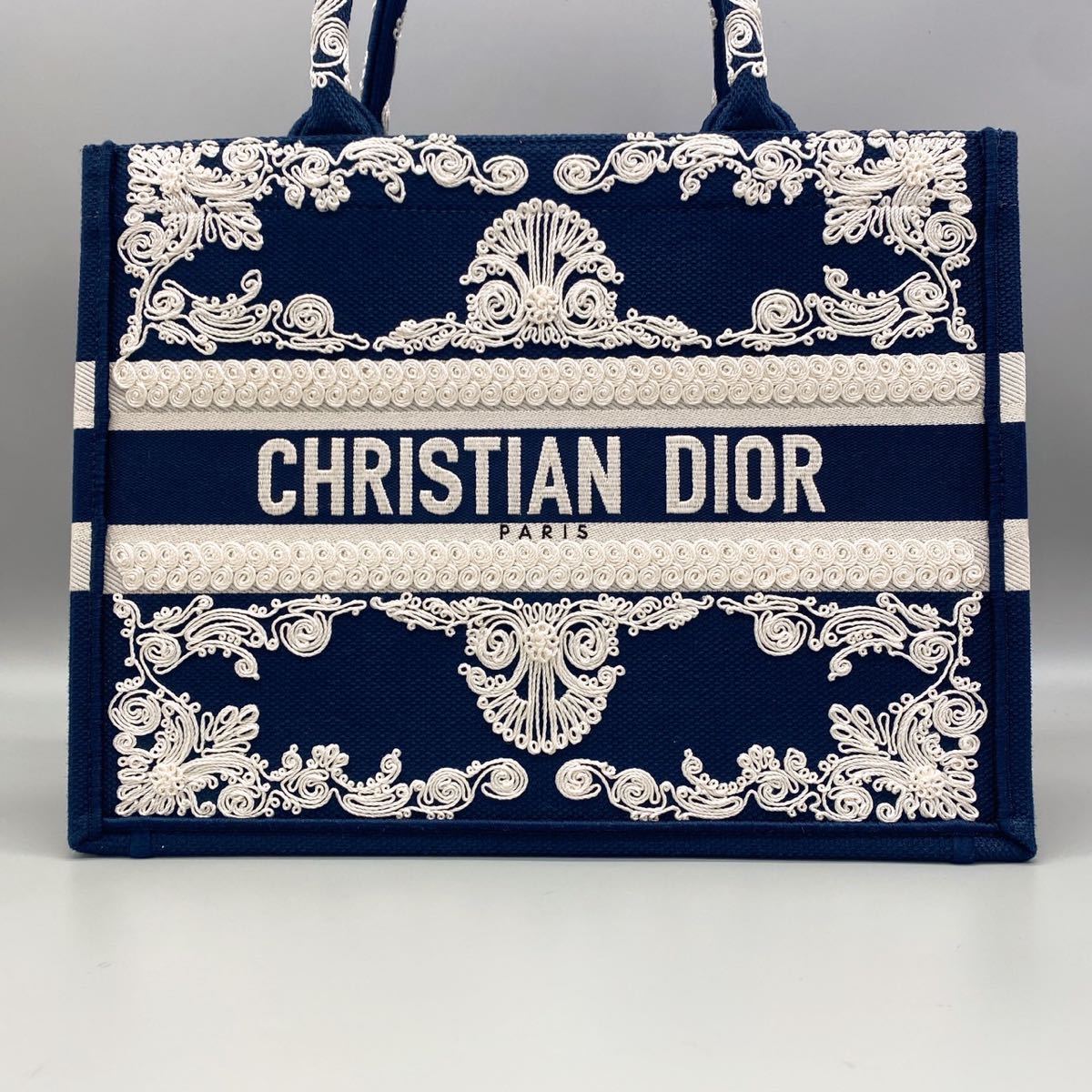 1円《日本未入荷》Christian Dior ディオール ブックトート コーネリー マザーズバッグ トートバッグ ハンド カーフスキン Medium _画像2