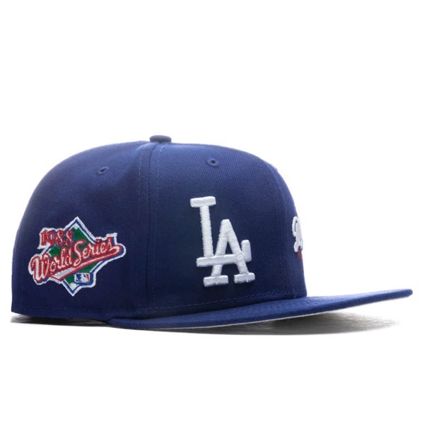 新品タグ付き 60.6cm ニューエラ ロサンゼルス ドジャース キャップ New Era LOS ANGELES DODGERS PATCH PRIDE 59FIFTY FITTED CAP 刺繍_画像2