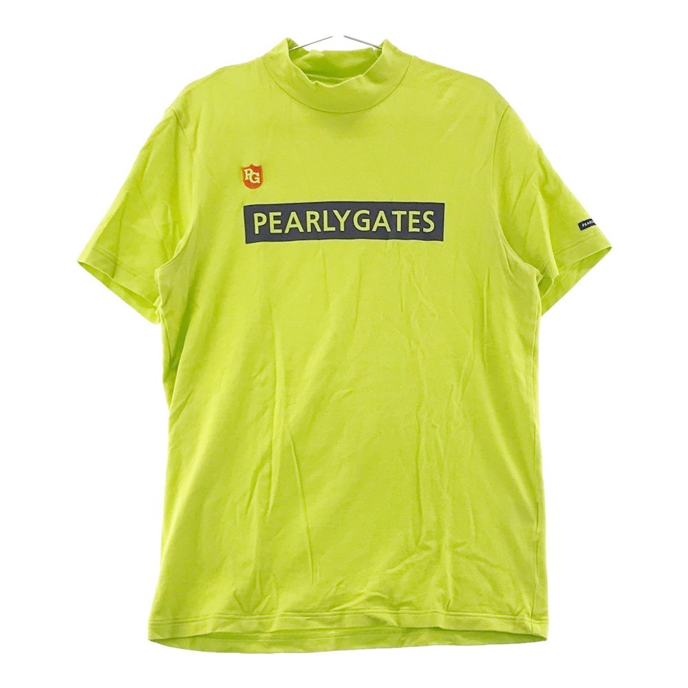 あなたにおすすめの商品 パーリーゲイツ GATES PEARLY 2021年モデル メンズ ゴルフウェア [240001606251] イエロー系 半袖Tシャツ  ハイネック パーリーゲイツ