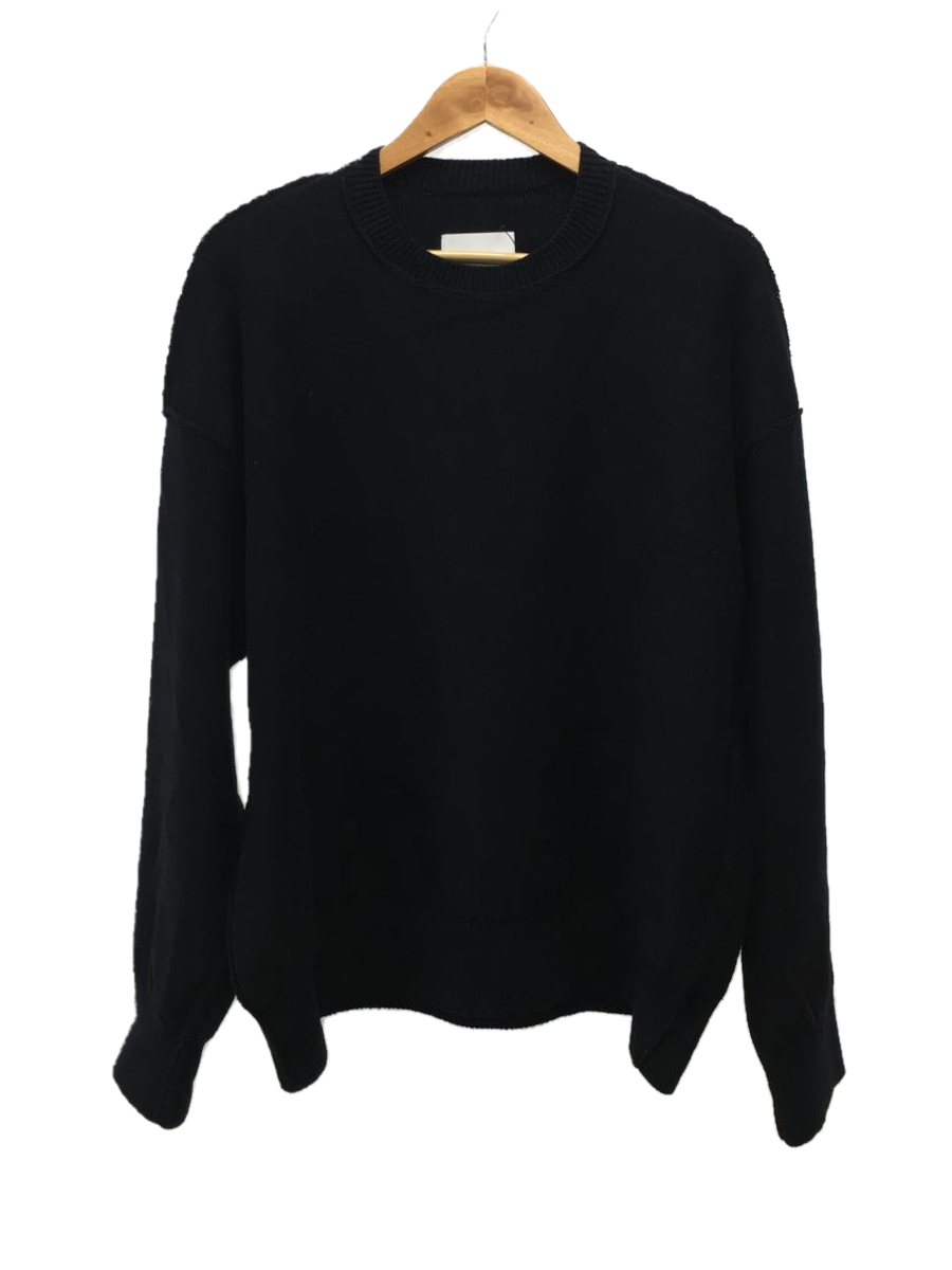 stein◇MOLE YARN INSIDEOUT PULLOVER/セーター(厚手)/M/コットン/NVY