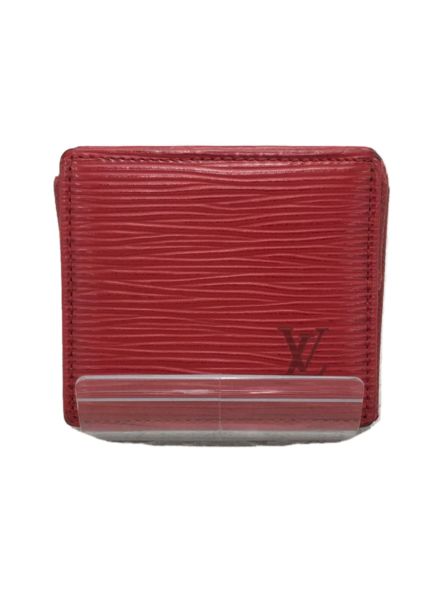 LOUIS VUITTON◇ポルト・モネ・ボワット_エピ_RED/レザー/RED gruporio.net