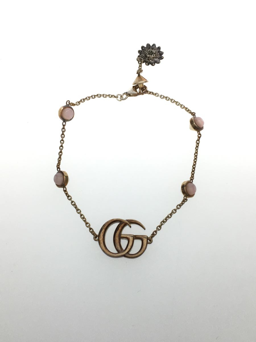 GUCCI◇グッチ/ブレスレット/SV925/カラーストーン/シルバー/ダブルG