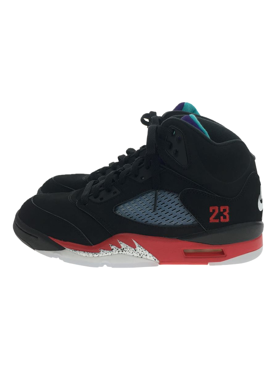 NIKE◇AIR JORDAN 5 RETRO_エアジョーダン 5 レトロ/25.5cm/BLK