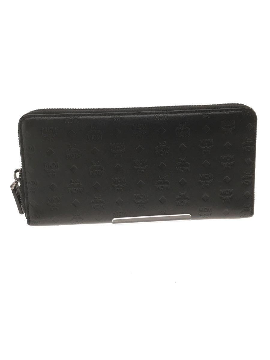 MCM◇長財布/レザー/BLK/総柄/メンズ | incalake.com