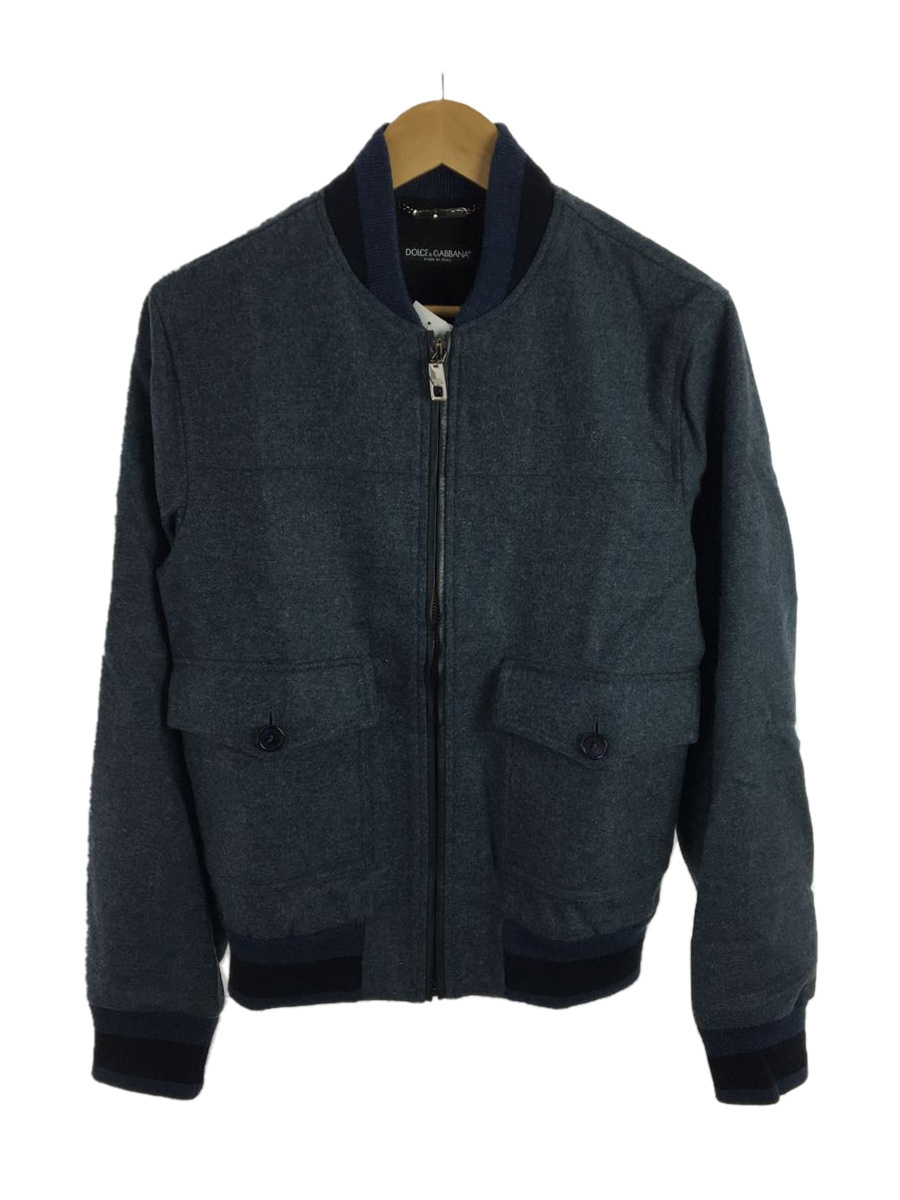DOLCE&GABBANA◇ブルゾン/44/ウール/ブルー sariater-hotel.com
