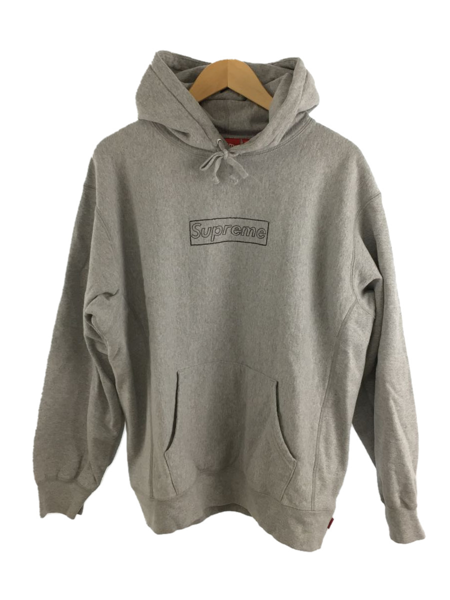 Supreme◇Kaws Box Logo Hooded/フロントポケット部分汚れ有/パーカー