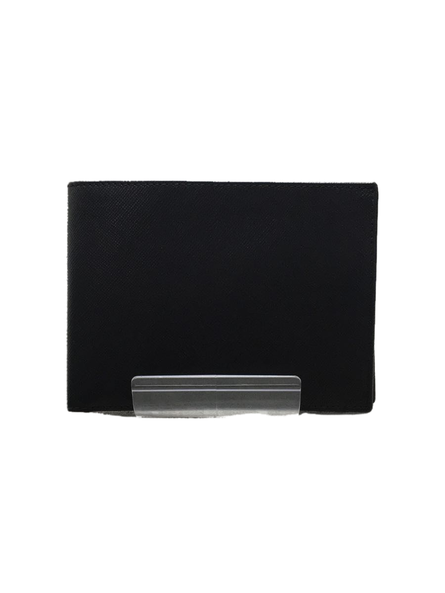 プラダ 三つ折り財布 ダイノ ゴールド金具 レザー ブラック NERO