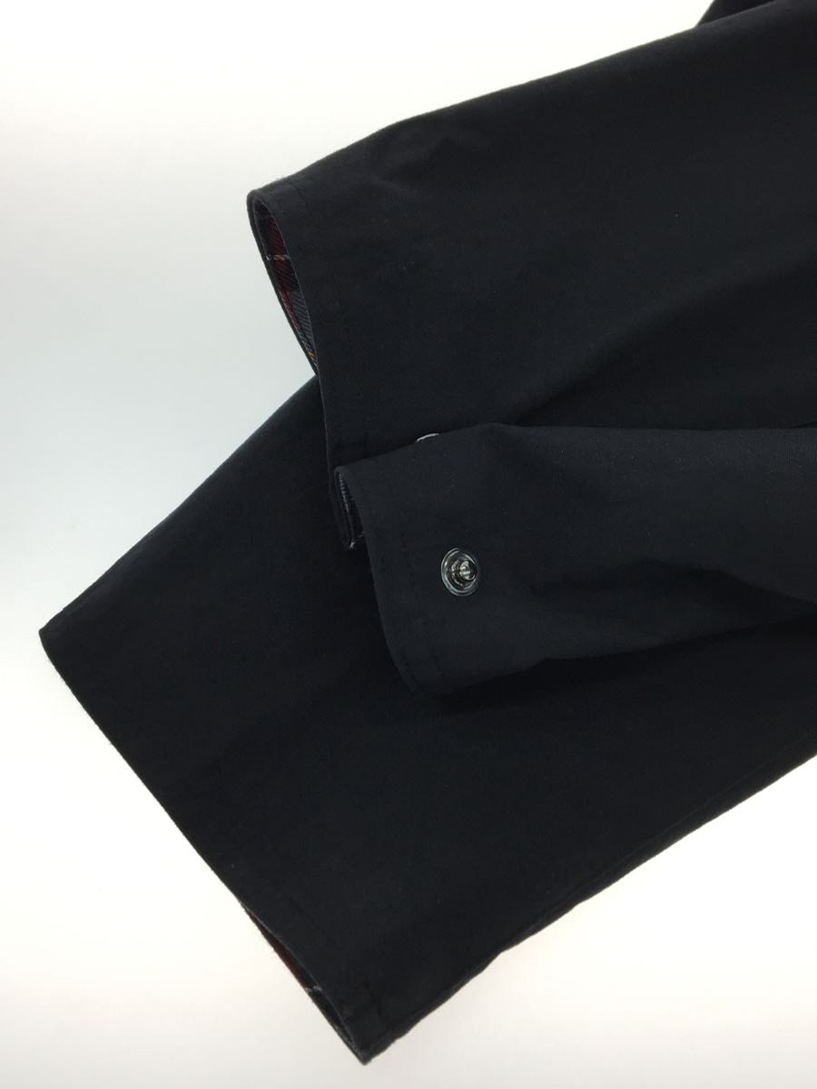 Barbour◇バブアー/コート/38/ナイロン/BLK/JS別注/OS BURGHLEY-MU