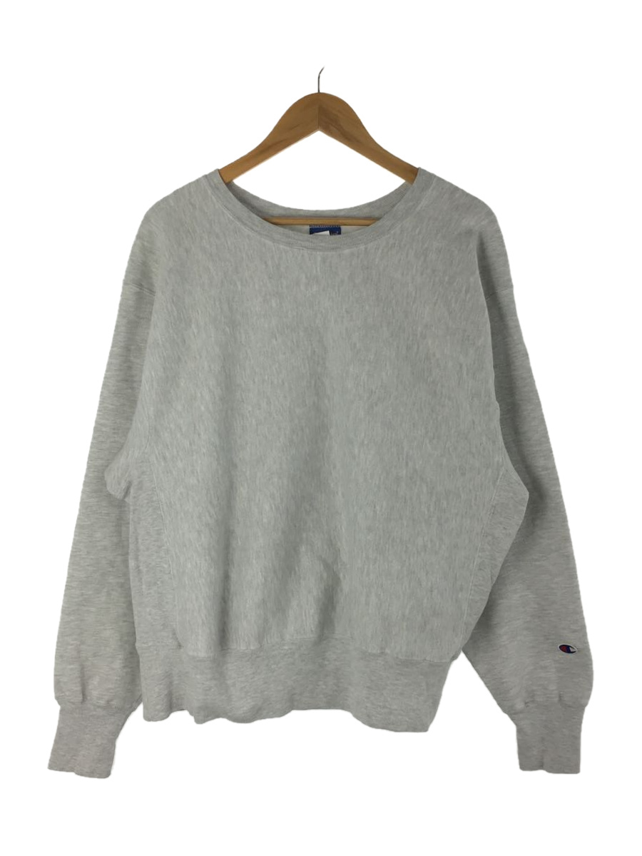 Champion◇スウェット/L/コットン/GRY/90S/REVERSE WEAVE/目無し