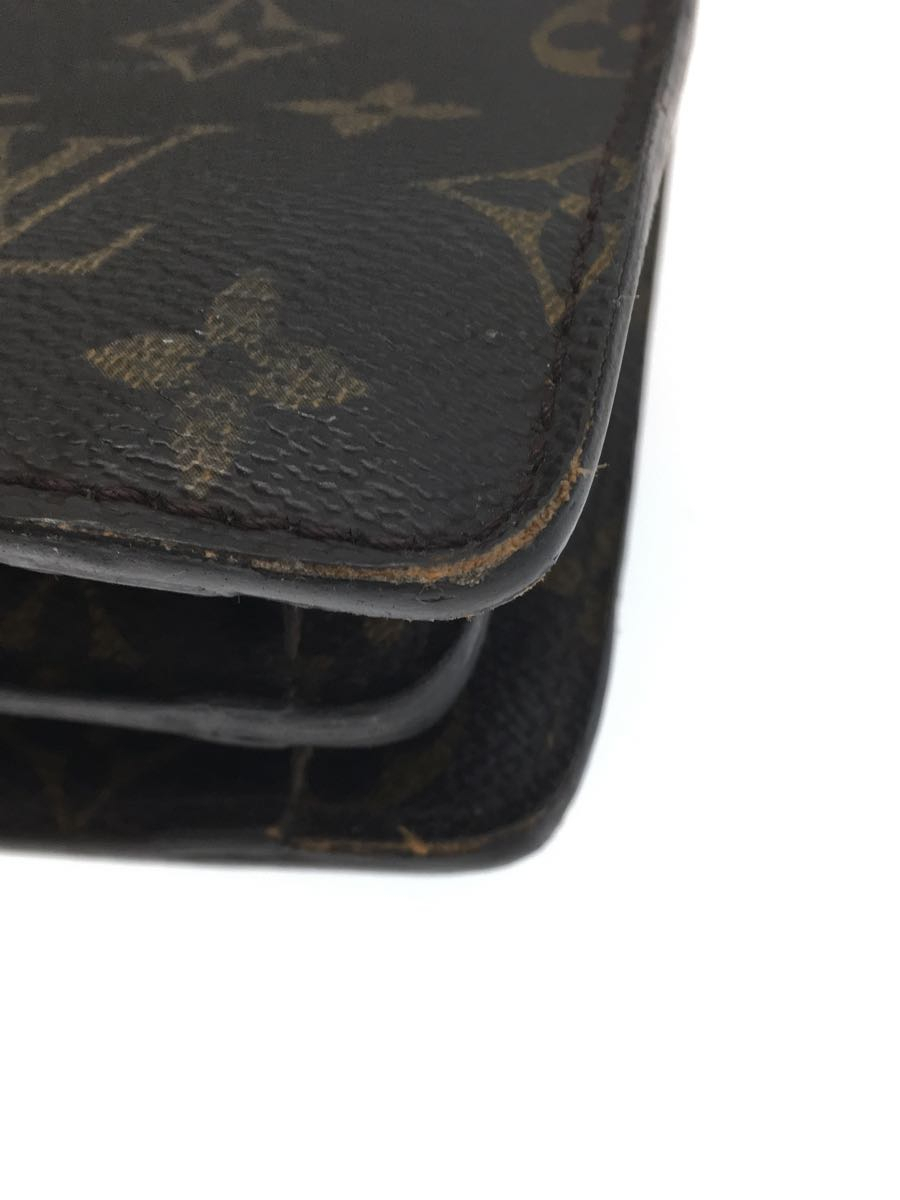 LOUIS VUITTON◇セルヴィエットフェルモアール_モノグラム_BRW/PVC/BRW