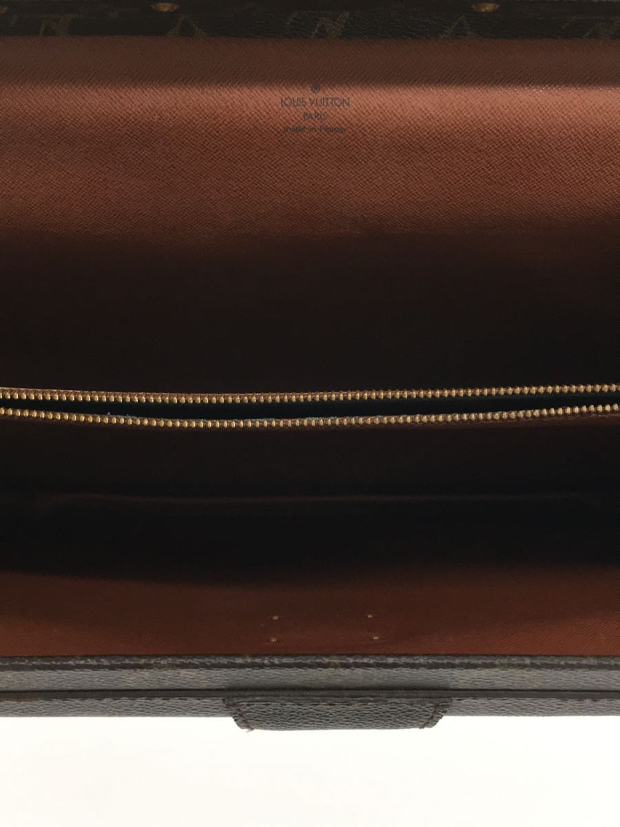 LOUIS VUITTON◇セルヴィエットフェルモアール_モノグラム_BRW/PVC/BRW