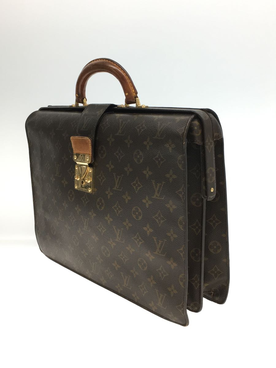 LOUIS VUITTON◇セルヴィエットフェルモアール_モノグラム_BRW/PVC/BRW
