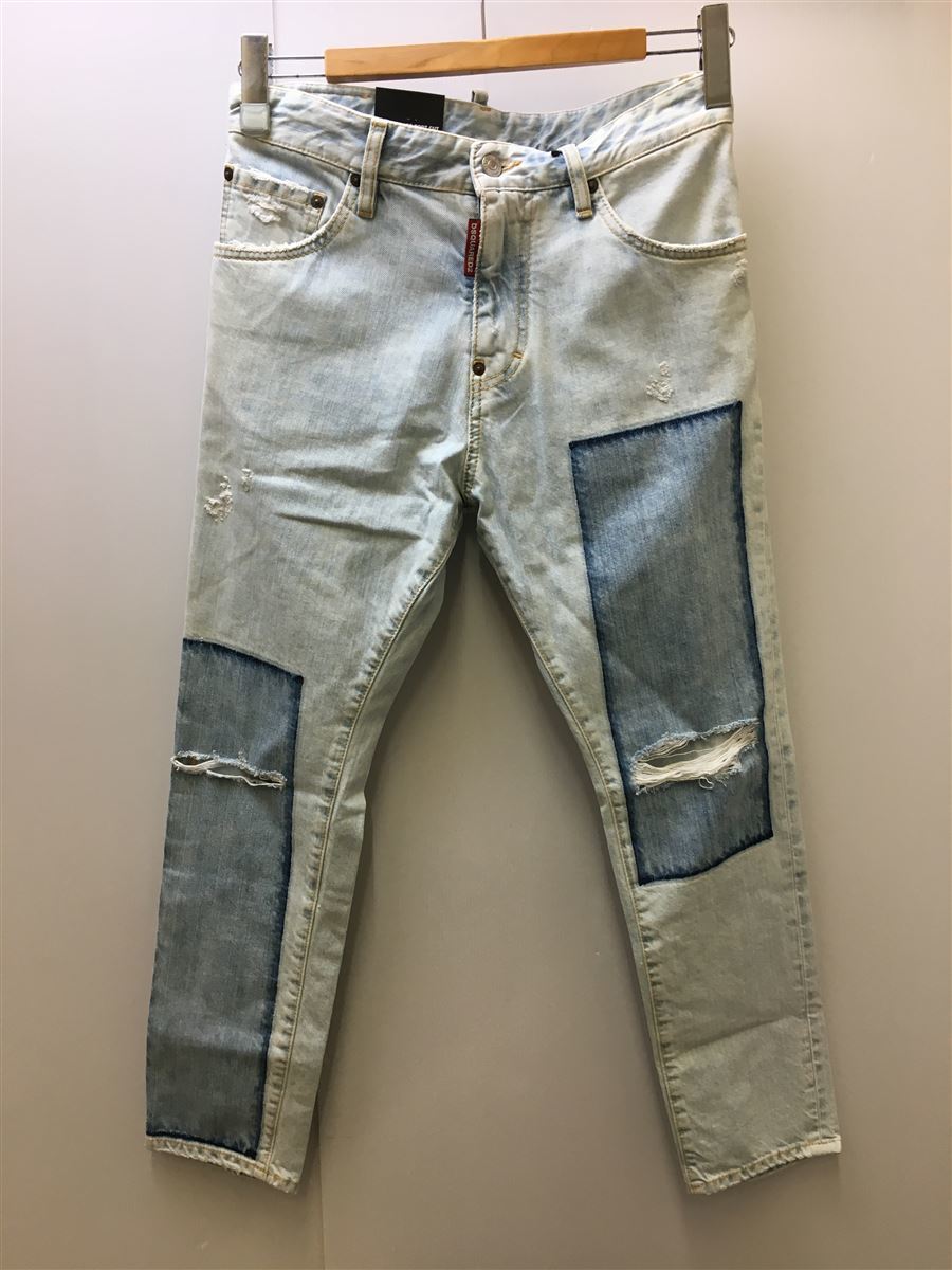 K 42-44相当 グレー 新品未使用 DSQUARED2 クロップド デニム-