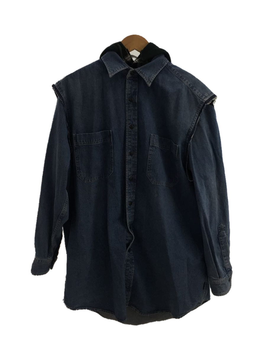BALENCIAGA◇Gジャン/-/コットン/IDG/19SS/Twinset Hoodie/557356