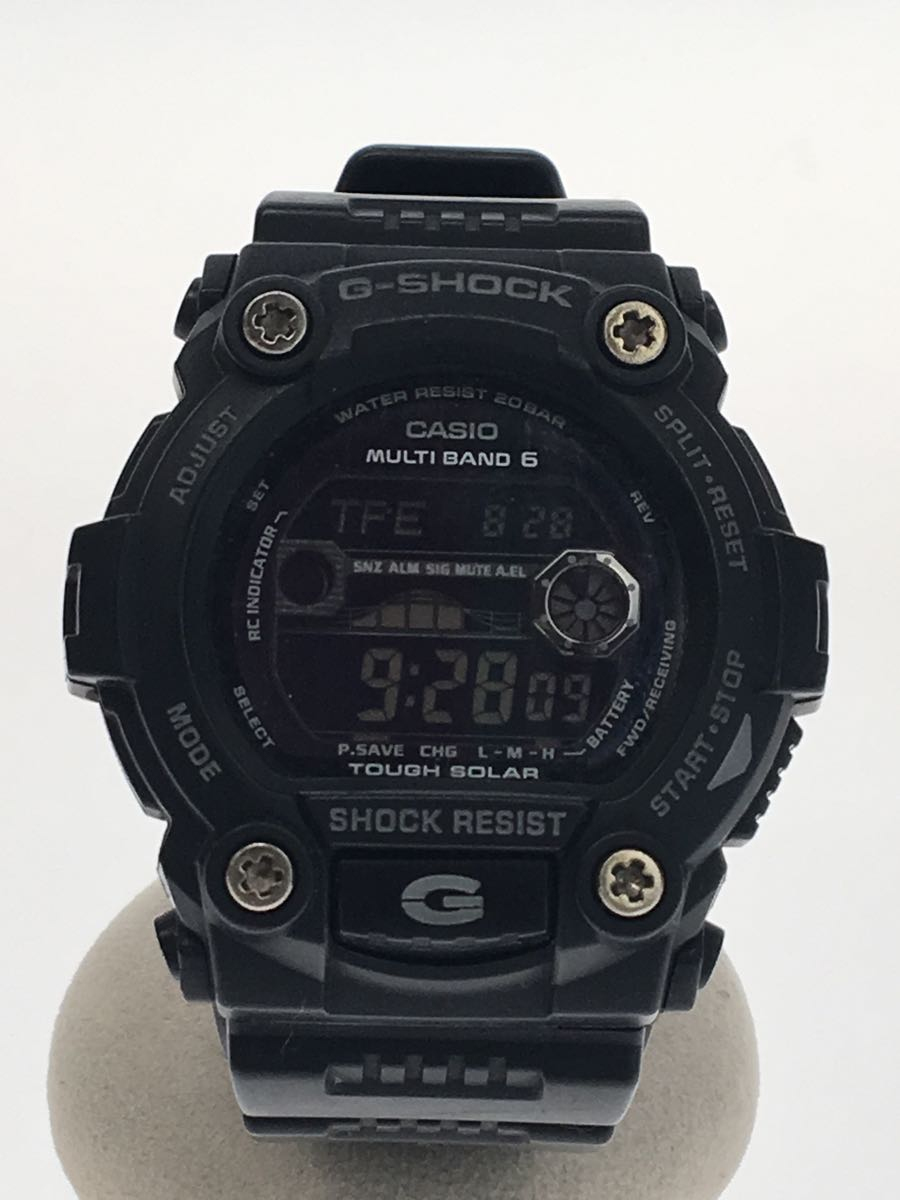 CASIO◇ソーラー腕時計・G-SHOCK/デジタル/ラバー/BLK/BLK - メンズ腕時計