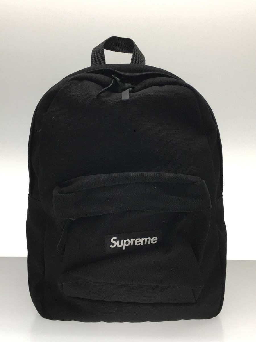 Supreme◇リュック/コットン/ブラック sariater-hotel.com