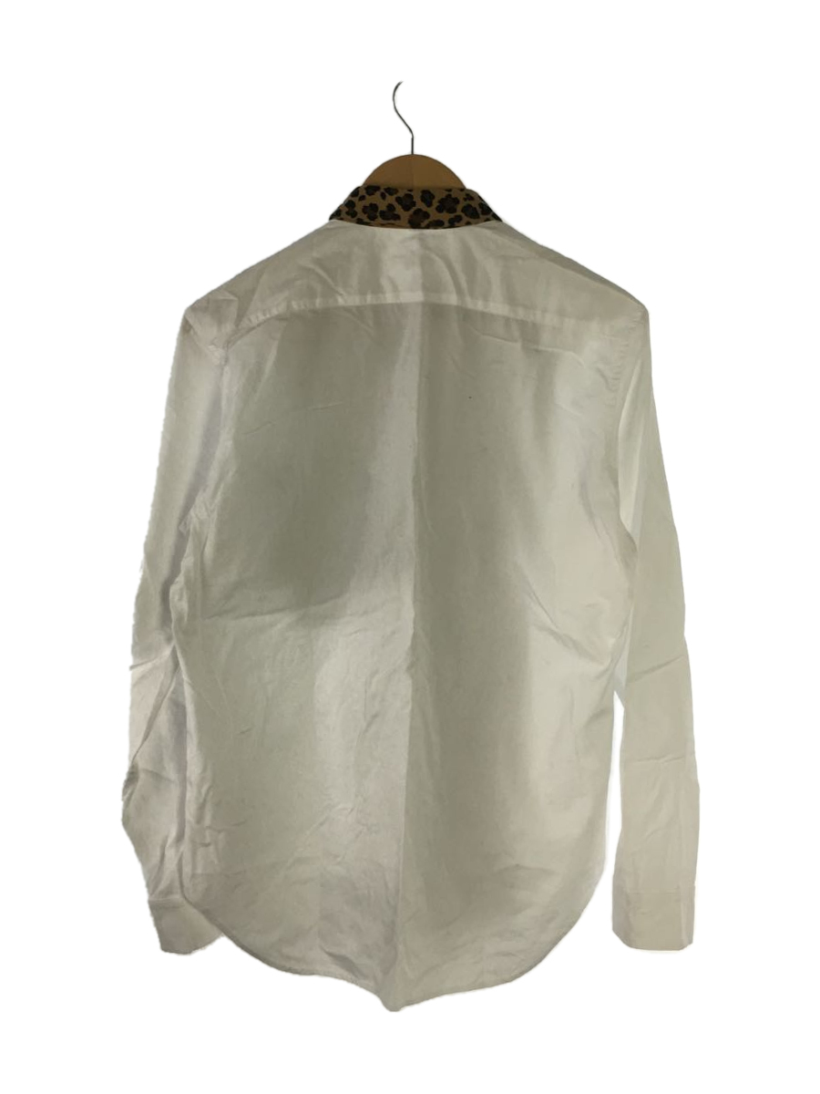 yohji yamamoto POUR HOMME◇長袖シャツ/3/コットン/WHT/レオパード/HQ