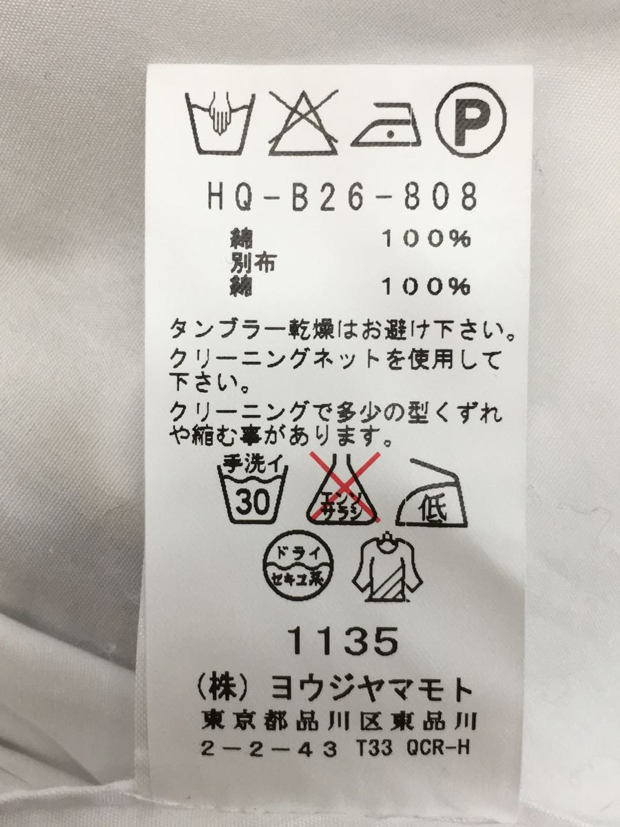 yohji yamamoto POUR HOMME◇長袖シャツ/3/コットン/WHT/レオパード/HQ