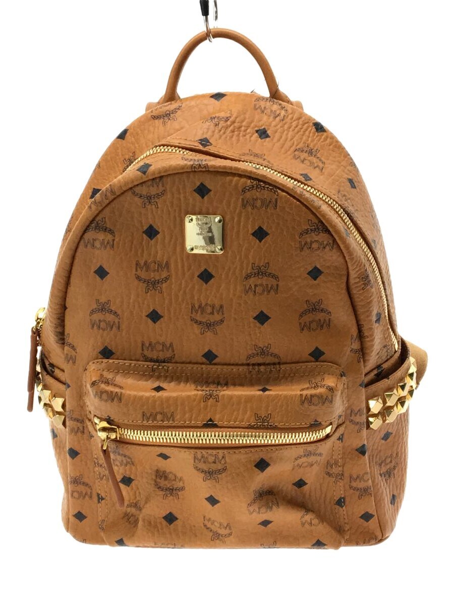 MCM◇エムシーエム/リュック/レザー/ブラウン/総柄 | sweatreno.com