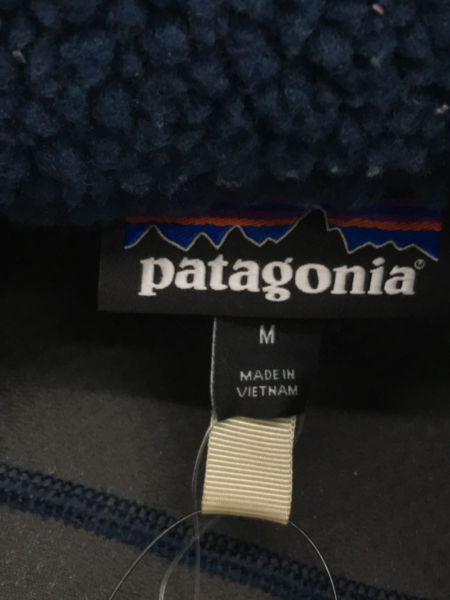 patagonia◇フリースベスト/M/ポリエステル/ブルーFA