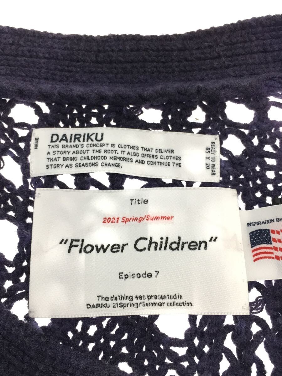 DAIRIKU◇21SS/Flower Pattern Hand Knitting Cardigan/FREE/コットン