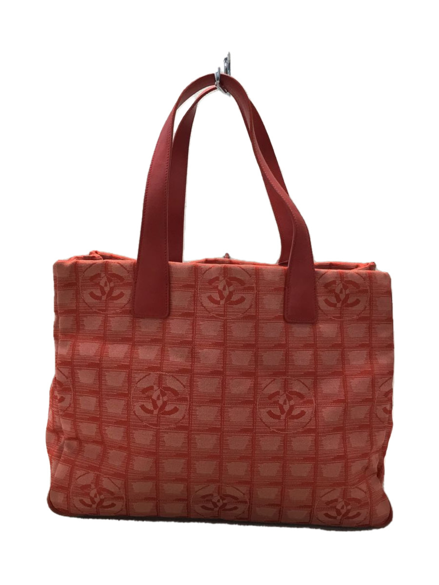 CHANEL◇CHANEL シャネル トートバッグ/RED/ニュートラベルトート