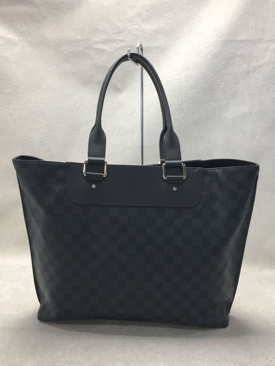 LOUIS VUITTON◇トートバッグ/PVC/NVY/チェック/ダミエ・コバルト カバ