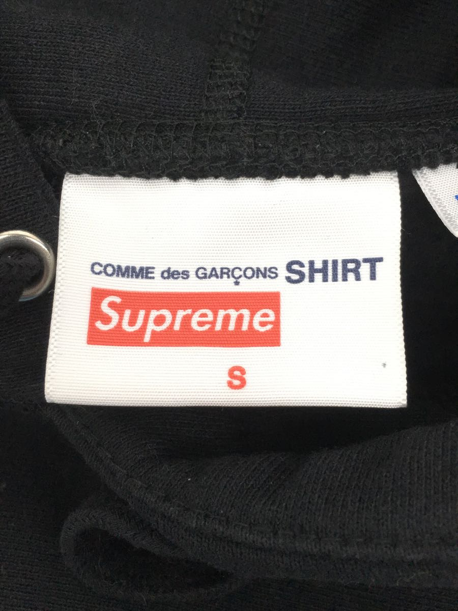 Supreme◇17SS/Box Logo Pullover Hoodie/パーカー/S/コットン/BLK