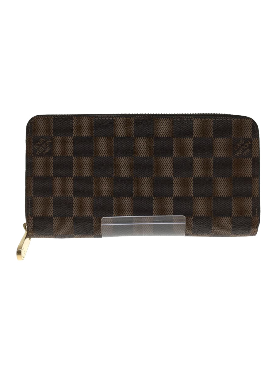LOUIS VUITTON◇ジッピー・ウォレット_ダミエ・エベヌ/長財布/N60015